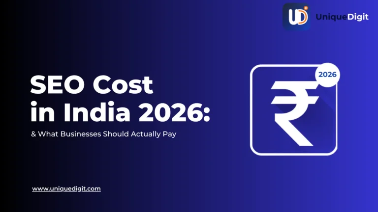 SEO cost in India 2026 — breakdown of agency fees, monthly packages and real pricing for businesses