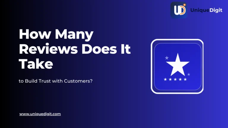 Star ratings and customer reviews showing how many reviews a business needs to build trust online